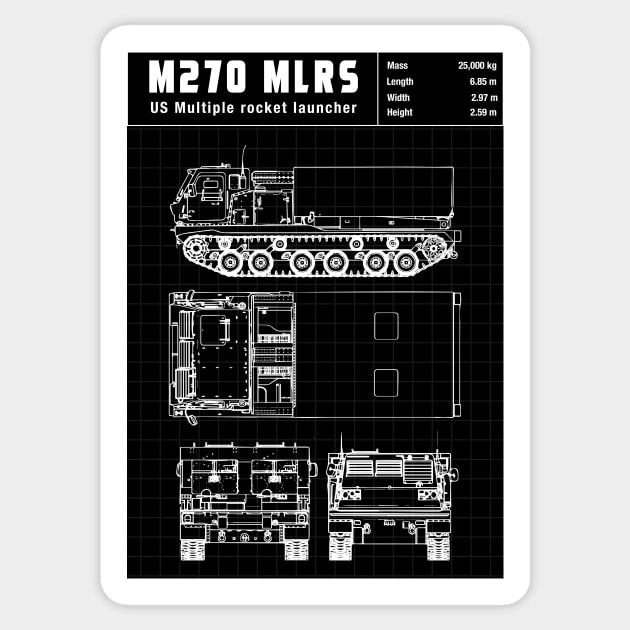 M270 MLRS Sticker by theanomalius_merch